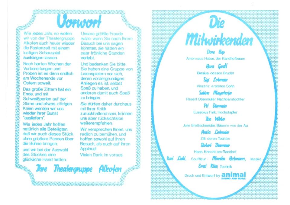 s´Dirndl von der Au – Flyer