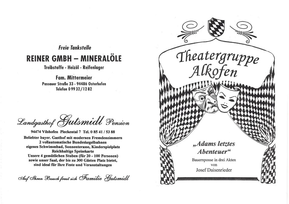 Adams letztes Abenteuer – Flyer