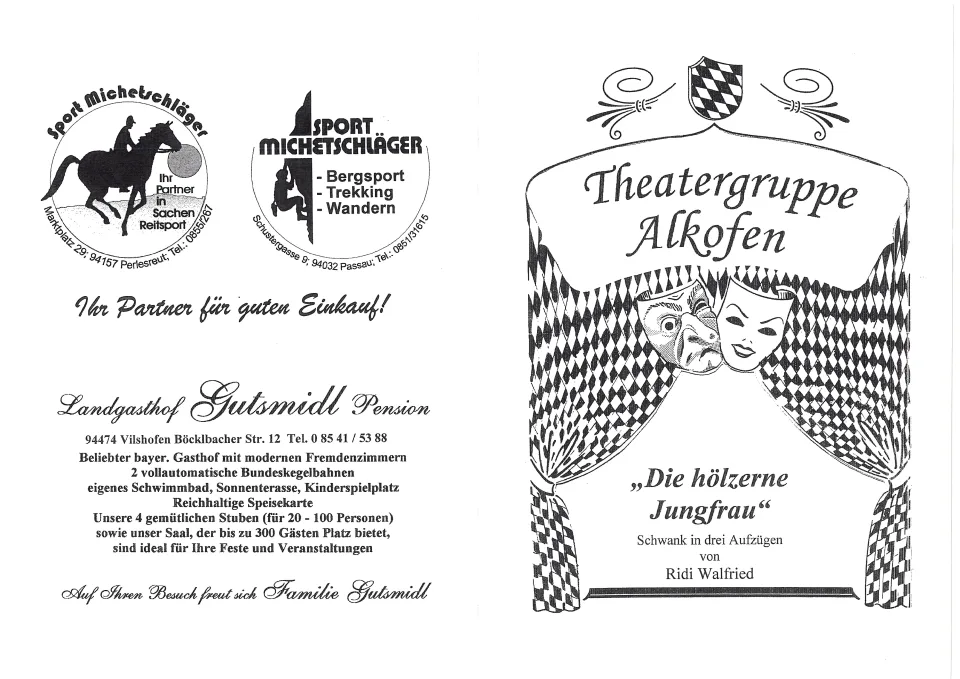 Die hölzerne Jungfrau – Flyer