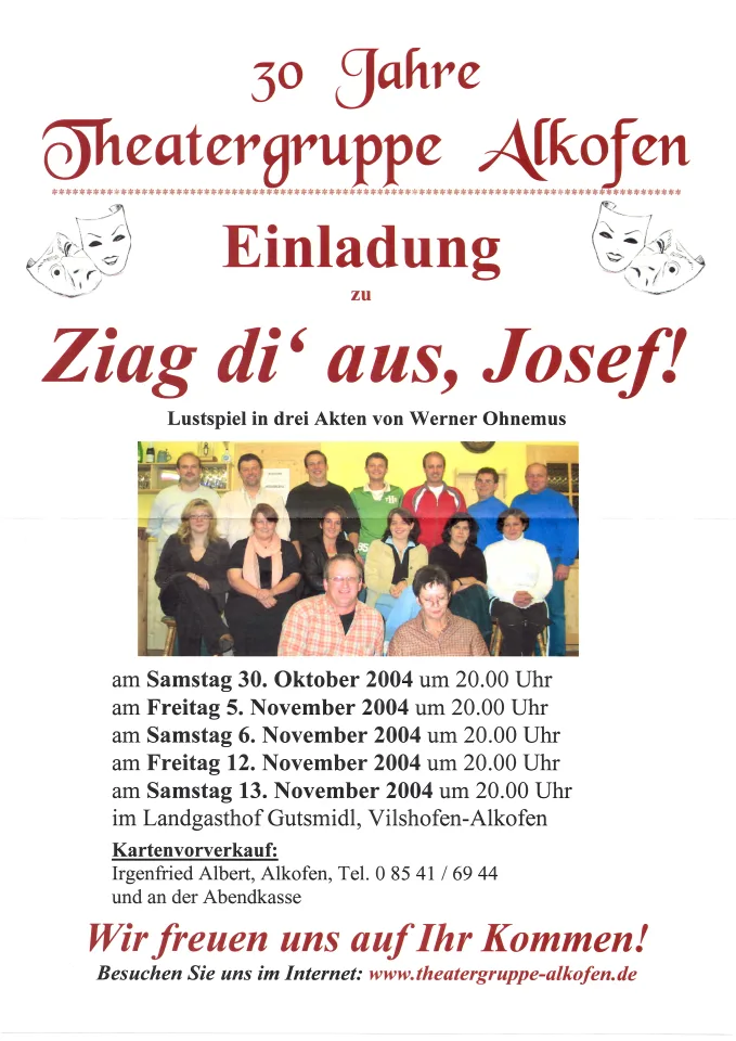 Ziag di aus Josef – Plakat