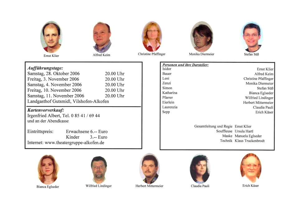 Isidors dreistes Stück – Flyer