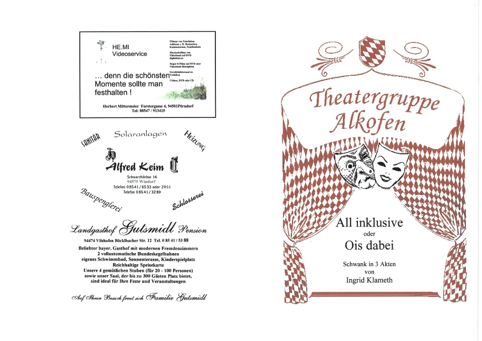 All inklusive oder ois dabei – Flyer
